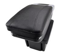 XEBRAD For VW, for Golf, Mk7 2013-2017 Center Console Armrest Storage Box Arm Rest Rotatable Interior Car Accessories Parts Car Armrest Box(BLACK Black Thread)
