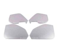 XEBRAD For VW, for Golf, Mk7 7.5 2013-2020 Stainless Car Door Panel Loudspeaker Pad Speaker Cover Trim Frame Sticker Accessories Car Speaker Trim(Sliver-02)