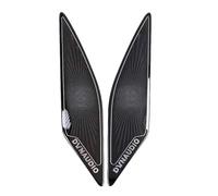 XEBRAD For VW, for Golf, Mk7 7.5 2013-2020 Stainless Car Door Panel Loudspeaker Pad Speaker Cover Trim Frame Sticker Accessories Car Speaker Trim(Black-02)