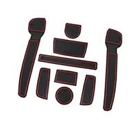 XEBRAD For VW, UP GTI, for Seat, MII, for Skoda, Citigo 2013-2024 Car Rubber Mats, for VW, UP Car Mats Door Slot Mat Car Armrest Drink Holder Mat Centre Console Non-Slip Mats Rubber Mats, for VW, UP A