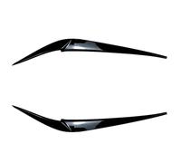 XEBRAD For X4, for X3, G01 G02 2018 2019 2020 2021 2pcs Gloss Black Headlight Eyebrows Car Eyelids Lids Abs Plastic Accessories car headlight eyebrow trim strip(Gloss Black)