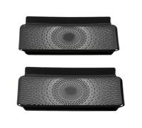 XEBRAD Front Column Roof Horn Hood Model3 Speaker Cover Decorative Sequins, for Tesla, Model 3 2019 2020 Accessories Car Speaker Trim(Under seat Black)