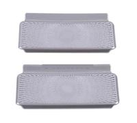 XEBRAD Front Column Roof Horn Hood Model3 Speaker Cover Decorative Sequins, for Tesla, Model 3 2019 2020 Accessories Car Speaker Trim(Under seat Sliver)