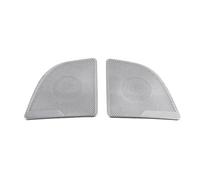 XEBRAD Front Column Roof Horn Hood Model3 Speaker Cover Decorative Sequins, for Tesla, Model 3 2019 2020 Accessories Car Speaker Trim(Trunk cover Sliver)