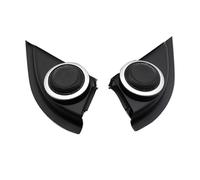 XEBRAD Front Door High Pitch Loudspeaker Lid Treble Twitter Horn Decoration Shell Tweeter Speaker Cover, for Vezel, XR-V Series Car Speaker Trim(Silver)