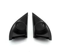 XEBRAD Front Door High Pitch Loudspeaker Lid Treble Twitter Horn Decoration Shell Tweeter Speaker Cover, for Vezel, XR-V Series Car Speaker Trim(Black)