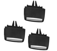 XEBRAD Front Rear Air Conditioning A/C Vent Grille Slider Clip Car Outlet Tab, for BMW, X5 X6 E70 E71 Dashboard Ac Vent Grip Mount(BLACK 3pcs Rear)