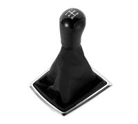 XEBRAD Gear Shift Knob Cover, for Ford, for Focus, 2, for Mondeo, MK2 2005-2008 Car Styling Lever Gaitor Shifter Boot Case Gear Shift Boot Cover(Black Black)