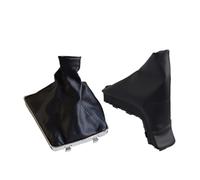 XEBRAD Gear Shift Knob Lever Cover, for Opel, Astra H Car Styling Stick Gaiter Boot Parking Handbrake Grips Boot Case Collar Gear Shift Boot Cover(Black Set)