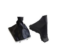XEBRAD Gear Shift Knob Lever Stick Gaiter Boot, for Opel, Astra H Parking Handbrake Grips Boot Cover Case Collar Car Styling Gear Shift Boot Cover(Black Set)