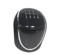 XEBRAD Gear Shift Knob Lever Switch Handle Leather, for Ford, S-MAX I MK1 II MK2 2006-2021 Manual Gearbox Handle 5 6 Speed Gear Shift Boot Cover(Black 1 2 3 4 5 6 R)