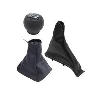 XEBRAD Gear Shift Knob Shifter Gaiter Boot Cover, for Opel, Astra F 1991-1998 Car Styling Handbrake Lever Gear Shift Boot Cover(Black 3Pcs)