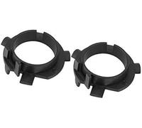 XEBRAD H7 Headlight Adapter, LED Bulb Aluminum Clips Retainer Holder Socket Replacement, for Coupe Nine Generations Santa Fe Black (1 Pair) Headlight Bulb Adapter