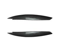 XEBRAD Headlight Eyebrow Headlamp Eyelid Carbon Fiber Look Head Light Lamp Cover Brow Trim, for E81 E82 E87 E88 2004-2011 Headlight Tint Film(Carbon Fiber Look)
