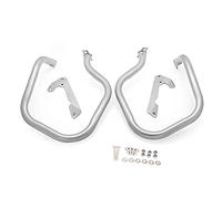 XEBRAD Highway Front Rear Engine Guard Side Saddlebag Crash Bars Bumper Protector, for, R1250RT R1250 RT R 1250 2018-2022 Motorcycle Crash Guard Bumper(Silver rear bumper)