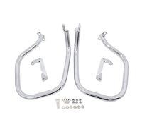 XEBRAD Highway Front Rear Engine Guard Side Saddlebag Crash Bars Bumper Protector, for, R1250RT R1250 RT R 1250 2018-2022 Motorcycle Crash Guard Bumper(Chrome rear bumper)