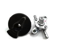 XEBRAD IG770 FUEL VALVE/HANDLE CAP, for KIPOR, IG1000S IG2000S IG2600H IG3000 KGE1000Ti INVERTER SHUT OFF GENERATOR PETCOCK TAP COCK Outdoor Power Tool Fuel Lid(BLACK Cock and Cap)