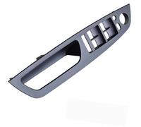 XEBRAD LHD 3 Colors Interior Door Armrest Window Switch Panel Pull Handle Trim Replacement, for BMW, X5 X6 E70 E71 51416969401 Car Interior Door Panel Handle(Black-Panel)