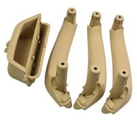 XEBRAD LHD Car Front Left Door Inner Handle Pull Trim Interior Panel, for BMW, X3 X4 F25 F26 2010-2017 51417394519 Car Interior Door Panel Handle(Beige-4pcs)