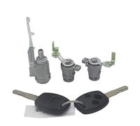 XEBRAD LOCK SET IGNITION SWITCH BARREL DOOR WITH BUTTON KEYS For CRV 03-06 ELEMENT 03-11 Car Ignition Switch Lock Cylinder(BLACK 3-Button Keys)