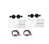 XEBRAD Metal Luggage Carrier Roof Rack 1/10 RC Crawler Car, for Traxxas, TRX4 TRX6 G63, for Axial, SCX10 III OP Accessories Parts Toy Car Roof Rack(Round silver light)