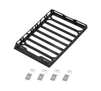 XEBRAD Metal Luggage Carrier Roof Rack, for FMS, for EazyRC,for Arizona, for JEEP, 1/18 RC Car Toy Car Roof Rack(Black)