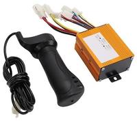 XEBRAD Motor Speed Controller, 24V 500W Brush Control Box with Throttle Grip Set, for Electric Bike Scooter Tricycle Electric Scooter Controller