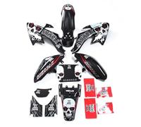 XEBRAD Motorcycle Fairing Set Body Plastic Kit + Graphics Decals Sticker Kit, for XR50 CRF50 50/70/90/110/125CC Pit Dirt Bikes fairing fender set(B)