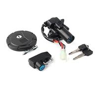 XEBRAD Motorcycle Ignition Switch Fuel Gas Cap Lock Set, for KLX250/250S/SF KLX125 KL250 Motorcycle Ignition Switch And Fuel Cap