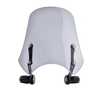XEBRAD Motorcycle Windscreen Windshield Deflector Flyscreen, for Harley, Dyna FXDF Street Bob Super Glide Softail Deluxe Street 500 750 Moto Clear Riding Visor(Light Smoke)