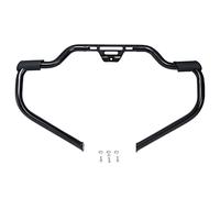 XEBRAD Mustache Highway Engine Guard Crash Bar, for Harley, Street Bob Deluxe Softail Slim FLSL Heritage Classic Sport Glide Fat Boy FLDE Motorcycle Crash Guard Bumper(Matte black)