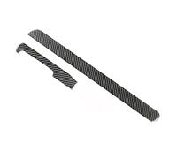 XEBRAD Navigation Panel Frame, for Golf, 6 MK6 2010 2011 2012 2013 Car Carbon Fiber Interior Center Console Dashboard Panel Strip Cover Trim Car Styling Interior Dashboard Trim Strip(BLACK Lhd)