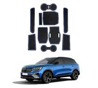 XEBRAD Non-Slip Mats, for Renault, Austral E-Tech (Automatic Transmission), Car Centre Console Rubber Mats, Drink Holder Mat, Storage Box, Non-Slip Mat, Door Seam Mats Dashboard Anti-Slip Mat(Blue)