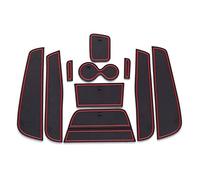 XEBRAD Non-Slip Rubber Mats, for Captur, Car Gate Slot Pad Mat Cup Holder Armrest Center Consoles Interior Accessories 11PCS Dashboard Anti-Slip Mat