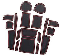 XEBRAD Non-Slip Rubber Mats, for Car Gate Slot Pad Mat Cup Holder Armrest Center Consoles Interior Accessories 17pcs Dashboard Anti-Slip Mat
