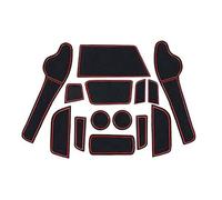 XEBRAD Non-Slip Rubber Mats, for Crossland X SUV 2018-2023, Car Door Slot Mat Car Armrest Drink Holder Mat Centre Console Non-Slip Mats, Crossland X Auto Accessories, 14pcs/Set Dashboard Anti-Slip Mat