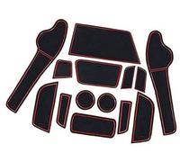 XEBRAD Non-Slip Rubber Mats, for Crossland X SUV 2018-2023, Car Door Slot Mat Car Armrest Drink Holder Mat Centre Console Non-Slip Mats, Crossland X Auto Accessories, 14pcs/Set Dashboard Anti-Slip Mat