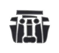 XEBRAD Q2 Rubber Mats, Rubber Mats Non-Slip Mats, for Cup Holder Centre Console Armrest Door Slot Car Accessories 11 Pieces Dashboard Anti-Slip Mat