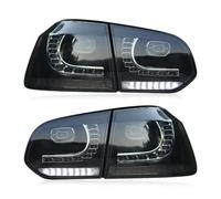 XEBRAD Rear Tail Light LED Taillight, For MK6, for Golf, 6 R 2008-2013 Tail Light Dynamic Turn Signal Rear Fog Lamp Brake Light Car Rear Light Assemblies Car Tail Light(Black SMOKE COVER)