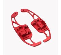 XEBRAD Replace Extension Shift Cover, for Skoda, for Octavia, A7, for Superb B8 Scala, for Karoq, for KODIAQ, Aluminum Car Steering Wheel Paddle Shifter Auto Steering Wheel Paddle Shifter(Red)