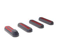 XEBRAD Replace, for Xiaomi, Mi M365/Pro Electric Scooter Custom Parts Front and Rear Wheel Frame Protection Cover Reflective Sticker 4pcs Electric Scooter Reflector Shell(Grey)