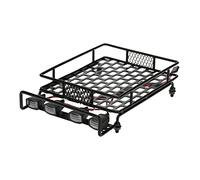 XEBRAD Roof Luggage Rack Light Bar Wrangler, for Tamiya, CC01, for Axial, SCX10 Aluminum Alloy Luggage Rack Car Roof Rack Toy Car Roof Cargo Carrier