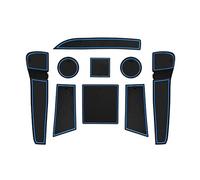 XEBRAD Rubber Mats, for Seat, Ibiza, Rubber Mats Non-Slip Mats, for Drink Holder, Centre Console, Armrest, Door Slot, 9 Pieces Dashboard Anti-Slip Mat
