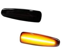 XEBRAD Side Mirror Indicator 2pcs, for Mitsubishi, Lancer EVO X, for Outlander, for Sport, for Mirage 2014+ Amber Dynamic LED Fender Side Marker Turn Signal Light Marker Lamp Car Turn Signal Light(BLA