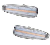 XEBRAD Side Mirror Indicator 2pcs, for Mitsubishi, Lancer EVO X, for Outlander, for Sport, for Mirage 2014+ Amber Dynamic LED Fender Side Marker Turn Signal Light Marker Lamp Car Turn Signal Light(BLA