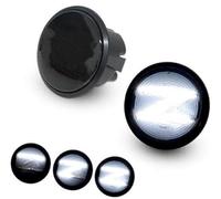XEBRAD Side Mirror Indicator 2Pcs, for NISSAN, 370z Coupe Nismo Z34 Canbus 2009-2020 Led Dynamic Amber Side Marker Lights Turn Signal Sequential Blinker Lamps Car Turn Signal Light(BLACK Smoked White)