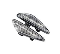 XEBRAD Side Repeater Marker Turn Signal Indicator Flasher, for Mazda, 6 GH 5 CW Premacy RX-8 MX-5, for Fiat, 124 Spider Car Turn Signal Light(2PCS Crystal Type)