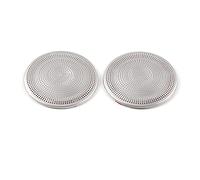 XEBRAD Stainless Car Door Panel Loudspeaker Pad Sound Speaker Cover Trim Frame Sticker Accessory, for Mitsubishi, Outlander 2015-2020 Car Speaker Trim(Matte Silver-Logo B)