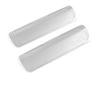 XEBRAD Stainless Car Door Panel Loudspeaker Pad Speaker Cover Trim Frame Sticker Accessory, for Toyota, for Land Cruiser, J200 2010-2019 Car Speaker Trim(Matte Silver-Logo B)