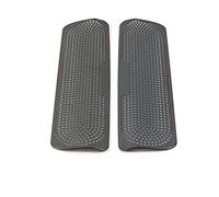 XEBRAD Stainless Car Door Panel Loudspeaker Pad Speaker Cover Trim Frame Sticker Accessory, for Toyota, for Land Cruiser, J200 2010-2019 Car Speaker Trim(Black With Logo B)